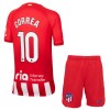 Maillot de Supporter Atlético Madrid Correa 10 Domicile 2023-24 Pour Enfant